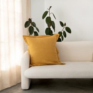 26" x 26" French Linen Euro Pillow with Flange | BOKSER HOME - 1 of 4