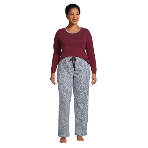 The Cat's Pajamas Women's Pima Knit Capri Pajama Set, Cherry