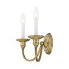 Livex Lighting Cranford 2 - Light Wall Light in  Antique Brass - 4 of 4