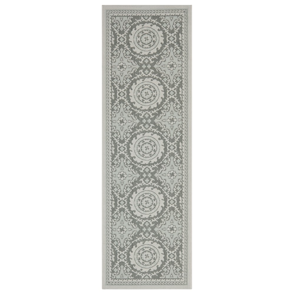  x 8'2in Simone Outdoor Rug Light Gray