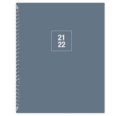 2021-22 Academic Weekly/Monthly Planner 8" x 10" Solid Blue - Blue Sky