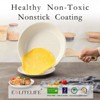 Aoibox Nonstick Ceramic Frying Pans Skillets Set with Lids, Non-Toxic Egg Omelette Kitchen Cooking Pans for All Stovetops, PTFE & PFOA Free - 3 of 4