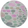 Sage And Pink Geometric Washable Indoor Outdoor Area Rug - 4 of 4