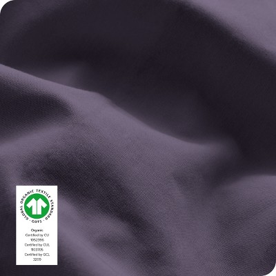 Dusty Purple Organic Cotton Percale Twin XL Sheet Set