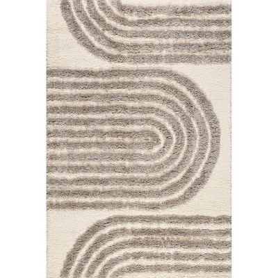 Nuloom Rose Modern Geometric Shag Area Rug