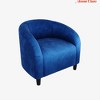 Accent Chair Living Room Chairs Boucle Barrel Chairs Round Armchairs for Bedroom Waiting Room Office Reception Chairs - 2 of 4