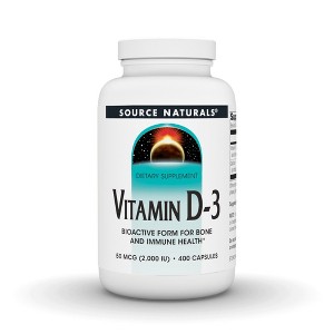 Vitamin D-3 2000 IU by Source Naturals, Inc.  -  400 Capsule - 1 of 3