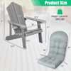 Infans Adirondack Chair HIPS Adirondack Chair w/Cup Holder & Cushion Grey - 2 of 4