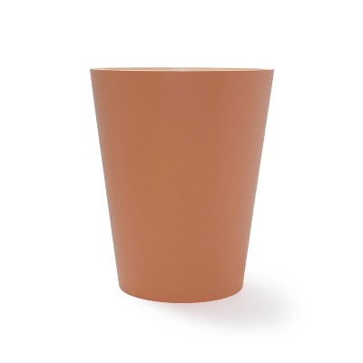 Sierra Light Brown Wood 2-Gallon Trash Can