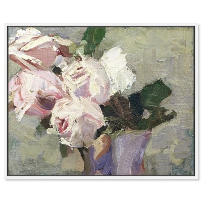Art Remedy Blooming Vase Chic Farmhouse Wall Art Framed