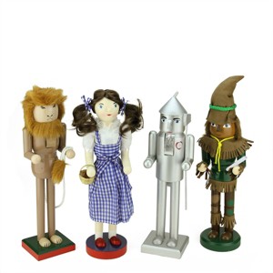 Northlight Set of 4 Decorative Wizard of Oz Wooden Christmas Nutcrackers - 1 of 1