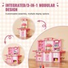 Yinvani Kitchen Playset Kids Pretend Cooking Play Toy 74 Piece Accessories - 3 of 4