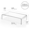 Heavy Duty Clear Acrylic Monitor Stand for Home or Office | Great Monitor Riser for Office Desk, TV Stand, Gaming Desk Accessory - 2 of 4