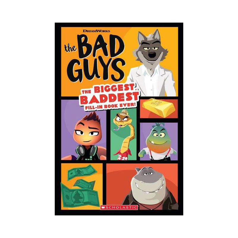 The Bad Guys Movie Fill-Ins Book - by  Scholastic (Paperback), 1 of 2