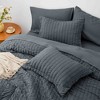 BAGOKIE 5/7 Pieces Seersucker Bed in a Bag Comforter Set - 3 of 4