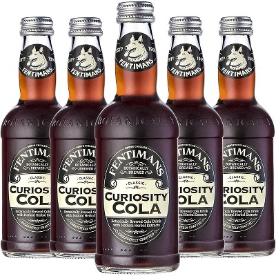 Fentimans Botanically Brewed Curiosity Cola Sparkling Soda, 5 Pack, 9.3 fl oz Bottles – Premium Craft Soda/Mixer for Cocktails & Refreshing Drinks