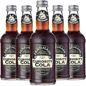 Fentimans Botanically Brewed Curiosity Cola Sparkling Soda, 5 Pack, 9.3 fl oz Bottles – Premium Craft Soda/Mixer for Cocktails & Refreshing Drinks - 1 of 4
