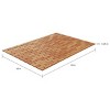 Eco Friendly Natural Wooden Non-Slip Roll Up Lattice Design Bath Mat Brown - Hastings Home - image 2 of 4