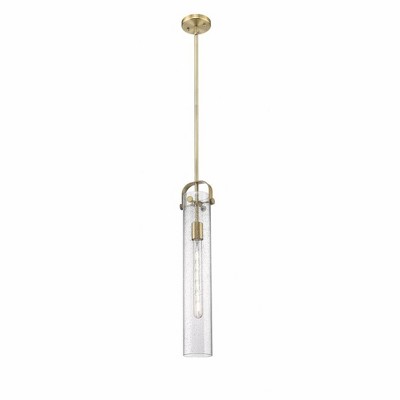 Pilaster - 1 Light Stem Hung Pendant In Industrial Style-14.5 Inches Tall and 5 Inches Wide