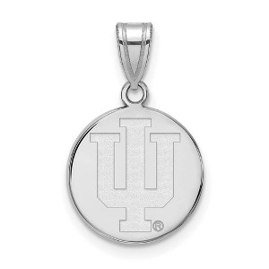 Black Bow Jewelry 14k White Gold Indiana Hoosiers NCAA Medium Pendant - 1 of 3