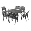 Carysfort 7pc Aluminum Dining Set: Expandable Table, 6 Arm Chairs, Weather-Resistant - Christopher Knight Home - 2 of 4