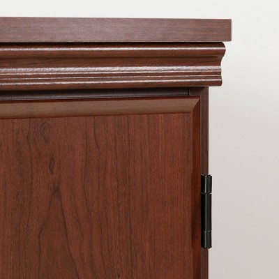 Royal Cherry Laminated Particle Board Freestanding Cupboard with Adjustable Shelves