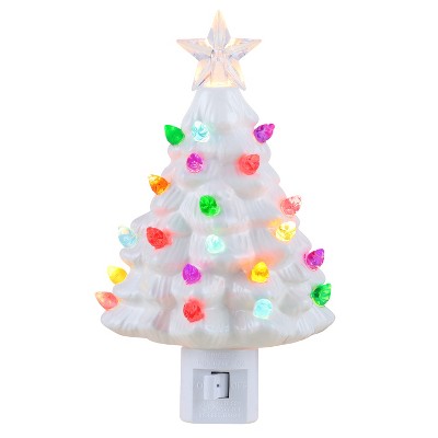 Mr. Christmas 6.5" Nostalgic Ceramic Christmas Tree Nightlight