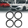 Unique Bargains Car Hub Centric Rings Wheel Bore Center Plastic 2.62" to 2.25" Black 4pcs - 2 of 4