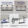 Overhead Garage Storage Rack ,Steel Ceiling Shelves  Capacity,Height Adjustable 22-40 Inches,Space-Saving for Attic Basement Shed (4/6 Posts) - 4 of 4
