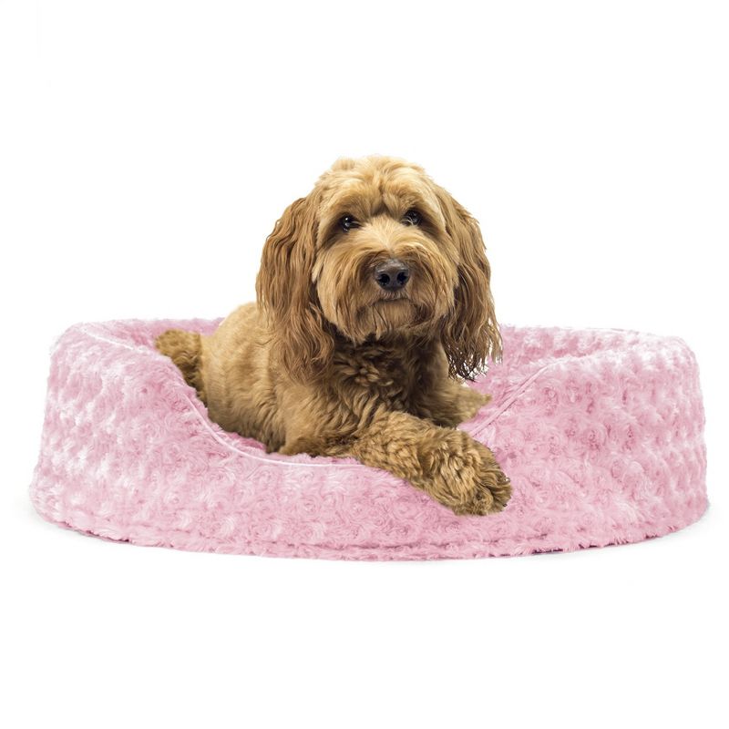 FurHaven Ultra Plush Oval Cuddler Dog Bed, 1 of 5
