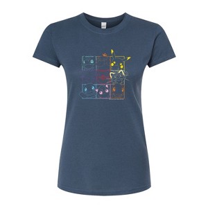 Women's - Pokémon - Character Grid Fitted Graphic T-Shirt - 1 of 3