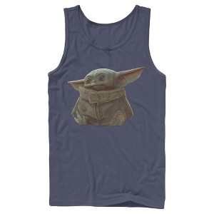 Men's Star Wars The Mandalorian The Child Portrait Tank Top - 1 of 3