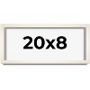 PosterPalooza | Panoramic Shadow Box 3/4" Depth White Picture Frame - UV Acrylic, Backing, Hanging Hardware - 2 of 4