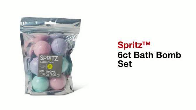 6pc 10.6oz Bath Bomb Set - Spritz&#8482;, 2 of 6, play video