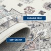 Area Rugs Washable Non-Slip Floral Vintage Print Pattern Carpet for Living Room - 2 of 4