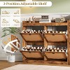 Shoe Storage Cabinet with 4 Flip Drawers, Wood Shoe Cabinet with Rattan Doors & Adjustable Shelves, Freestanding Shoe Organizer for Entryway, Hallway - 4 of 4