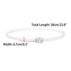 INSPIRE CHIC Women's Heels Shoe Straps Replacement with Buckle Detachable PVC Ankle Crossover Shoe Laces 2 Pairs - 3 of 4