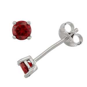 Junior Jewels Silver Cubic Zirconia Birthstone Stud Earrings - 1 of 2