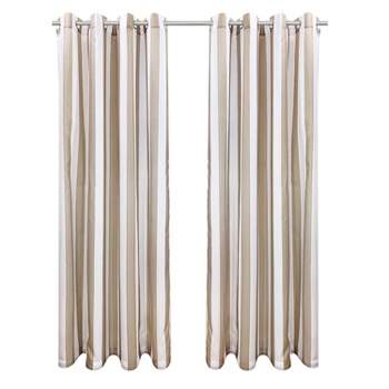63x50 Ceri Linen Textured Jute Tabs Semi-sheer Curtain Panel White - No.  918 : Target
