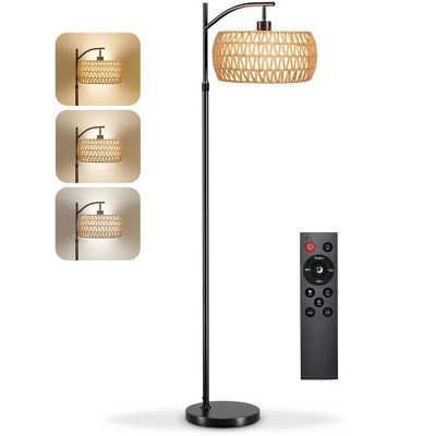 SUGIFT Modern Dimmable Floor Lamp for Living Room with 3 Color Temperatures LED Bulb Standing Lamp for Bedroom