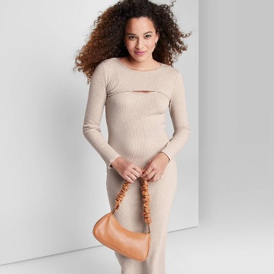 Women's Long Sleeve Bodycon Sweater Dress & Shrug Set - Wild Fable™