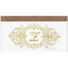 Linum Home Textiles 100% Turkish Cotton MONICA Gold Thread 2PC Embellished Bath Towel Set - 3 of 3