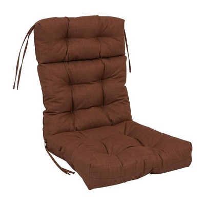 Blazing Needles, 20-inch by 42-inch Spun Polyester Solid Outdoor Tufted Chair Cushion