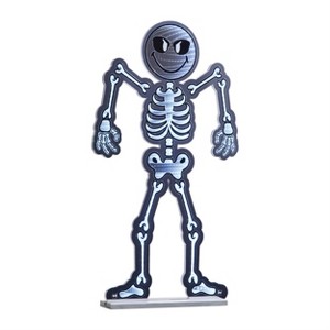 Smiley Skeleton Acrylic Plug In Ekkolight 36 Inch Holiday Accent By Melrose - 1 of 3