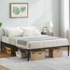 Bed Frame Heavy Duty Metal Mattress Foundation Platform Sturdy Steel Slat Support Queen Bed Frames No Box Spring Needed Easy to Assembly Noise Free - 3 of 4