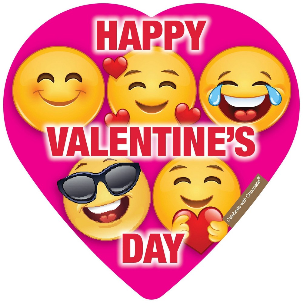 elmer valentine's social media chocolate heart box - 2oz (packaging may vary)