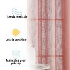 HLC.ME Abbey Faux Linen Textured Semi Sheer Privacy Light Filtering Window Grommet Thick Curtain Panels, Set of 2 - 3 of 4