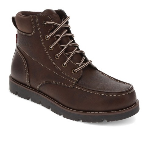 Synthetic leather work boots online