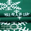 Christmas Tablecloth - Waterproof & Wrinkle-Resistant with Snowflake Pattern - Red/Green/Blue Holiday Dining Table Covers - 3 of 4