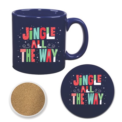 Courtside Market Jingle All The Way I 20 oz Big Mug & Coaster Set